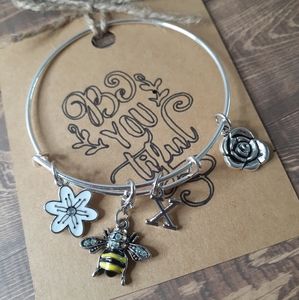 Bee Charm Adjustable Bangles